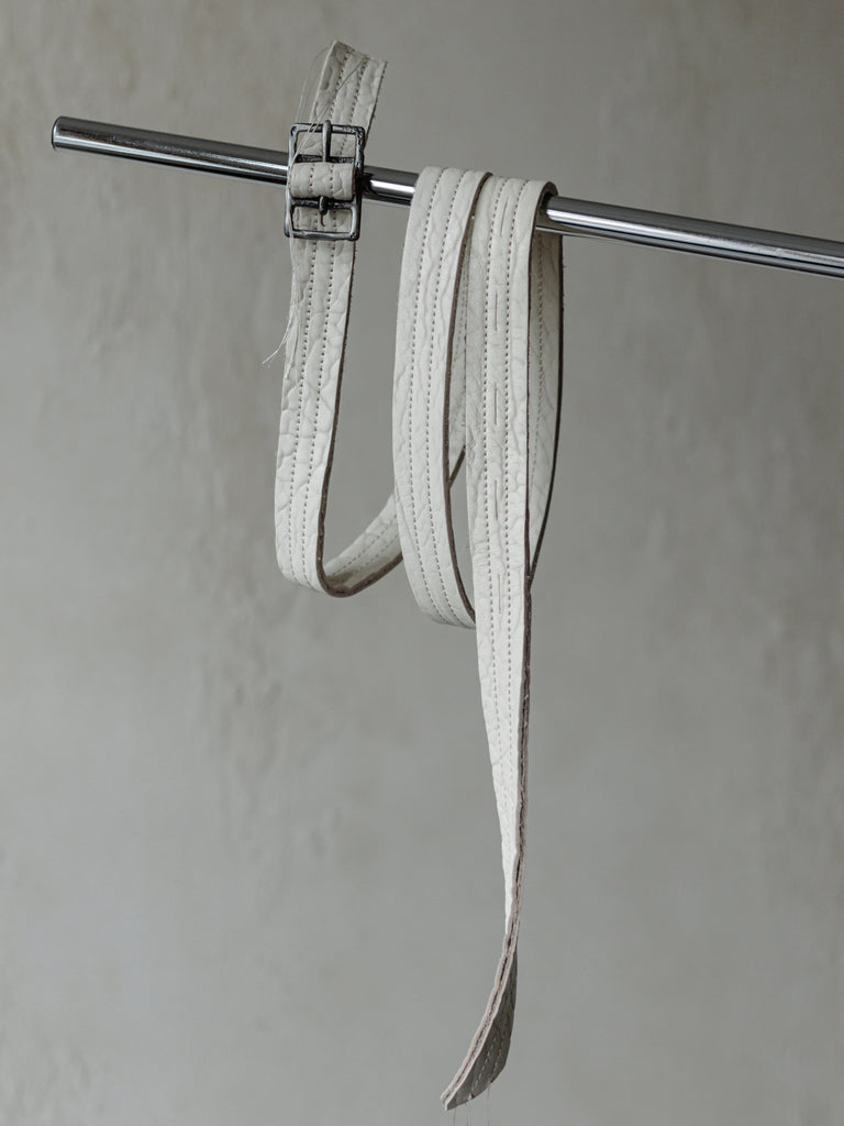 Forgotten Materials｜Leather Belt (Beige)