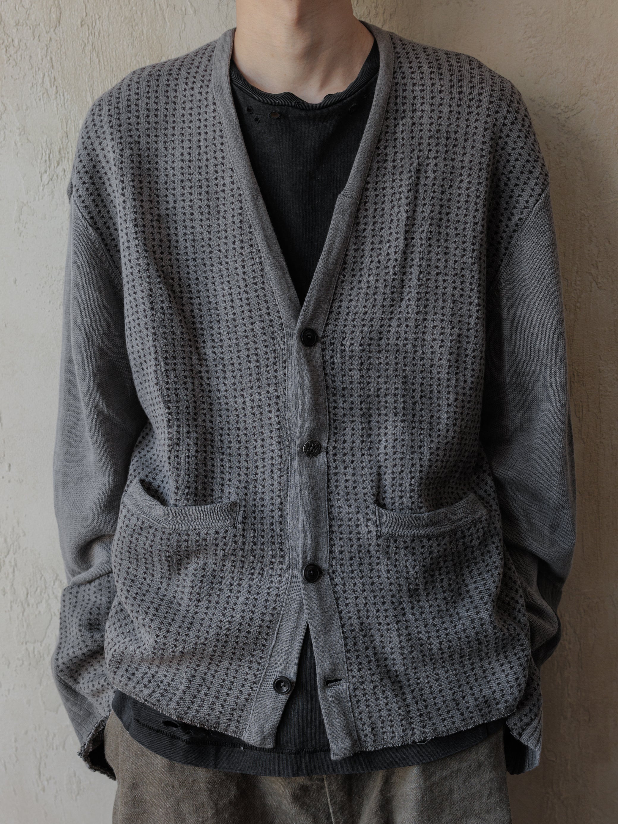 Forgotten Materials｜0222/ Aged Knit Cardigan