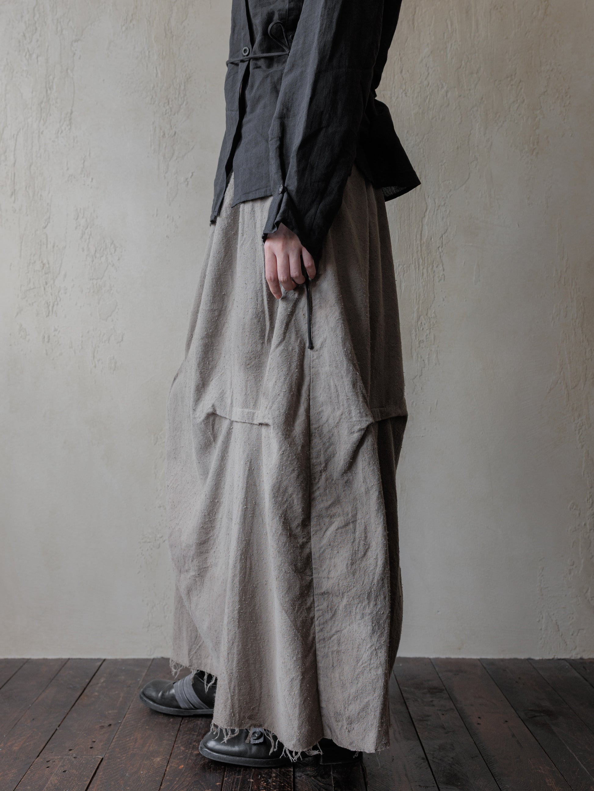 Forgotten Materials WMS｜Ash Drape Skirt