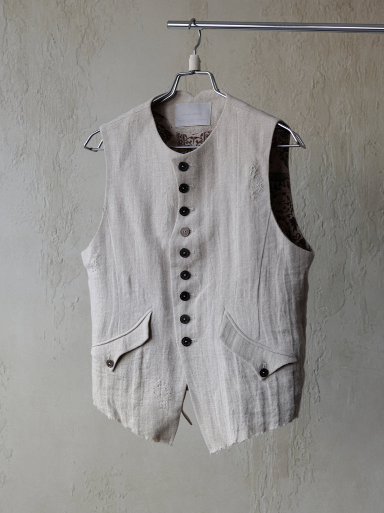 Forgotten Materials｜0222 / Waistcoat (Beige)