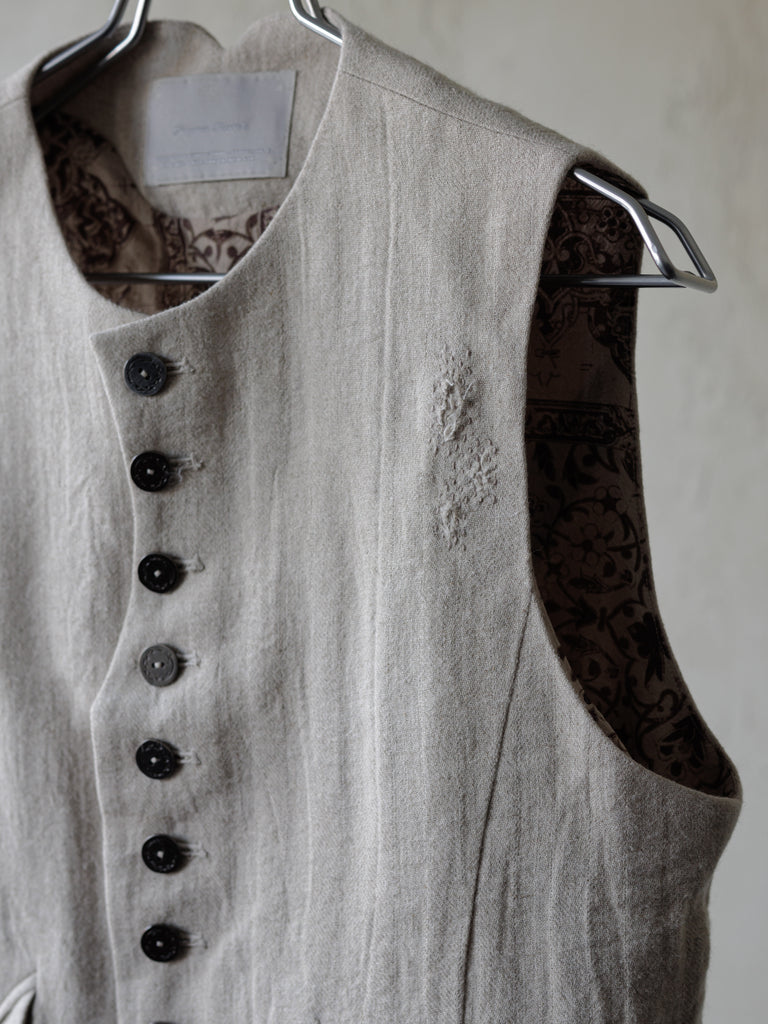 Forgotten Materials｜0222 / Waistcoat (Beige)