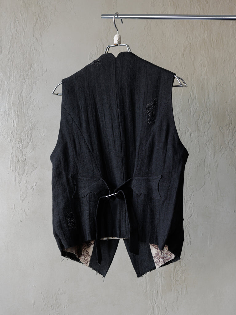 Forgotten Materials｜0222 / Waistcoat (Black)