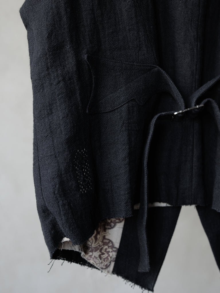 Forgotten Materials｜0222 / Waistcoat (Black)