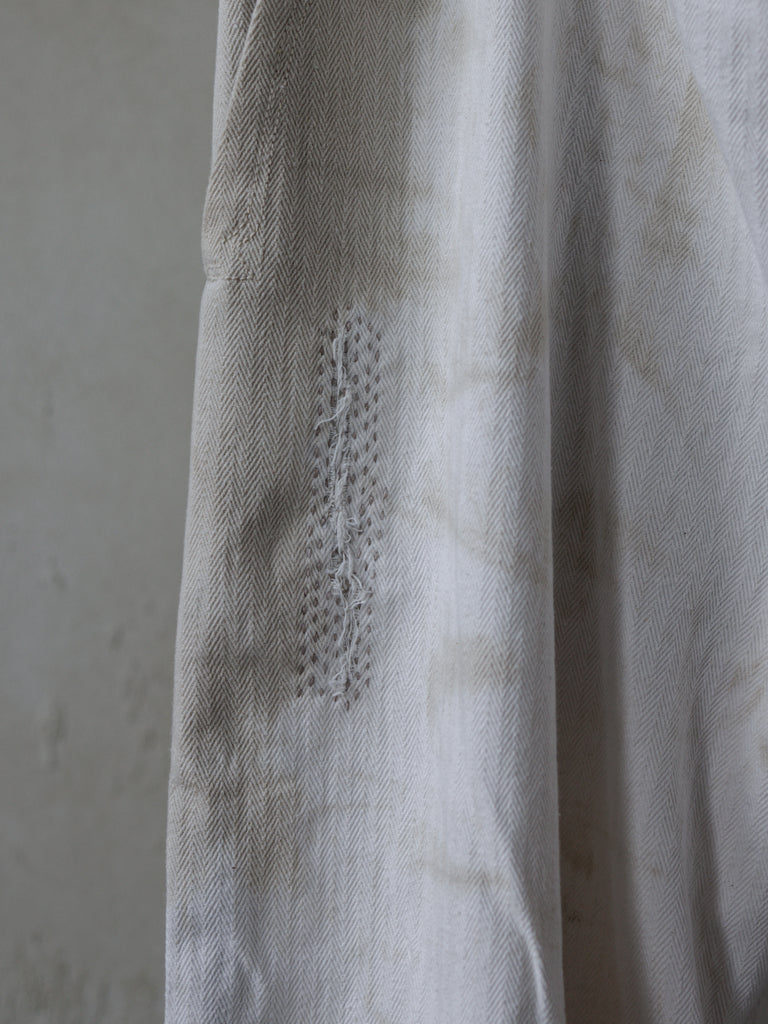 Forgotten Materials｜0222 / Worker Pants (Dusty Dyed White)