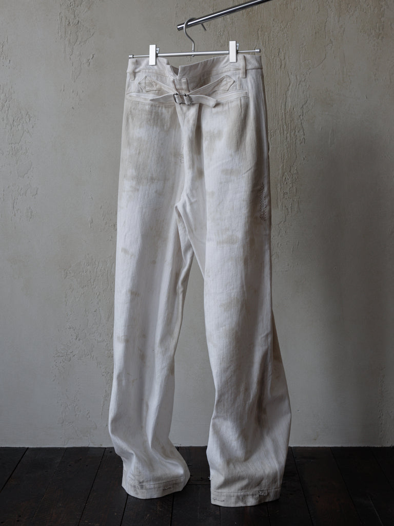 Forgotten Materials｜0222 / Worker Pants (Dusty Dyed White)