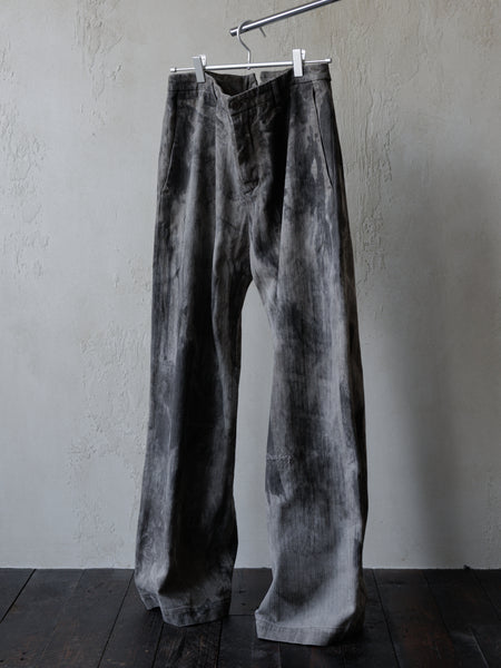 Forgotten Materials｜0222 / Worker Pants (Natural Dyed Grey