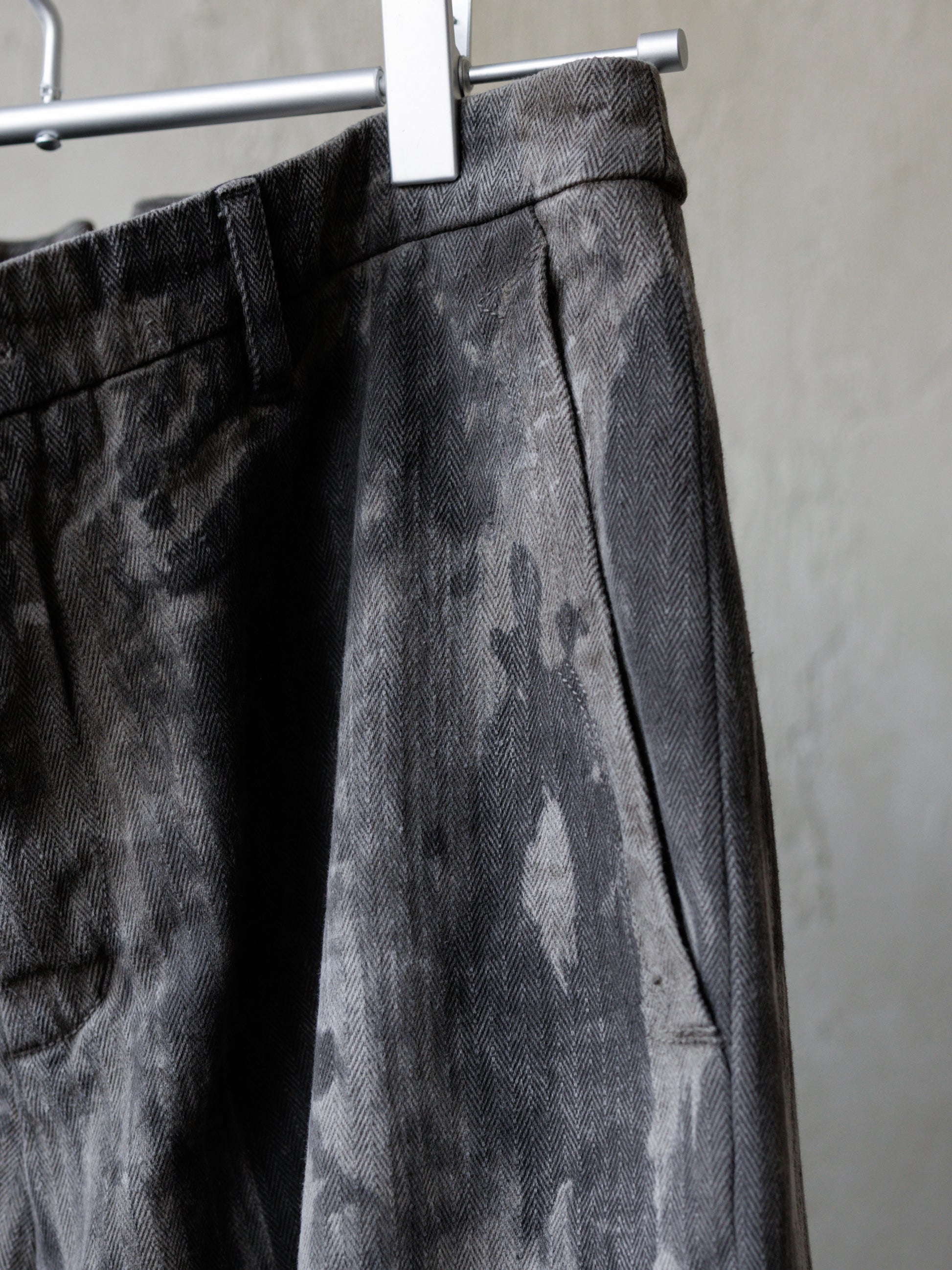 Forgotten Materials｜0222 / Worker Pants (Natural Dyed Grey)