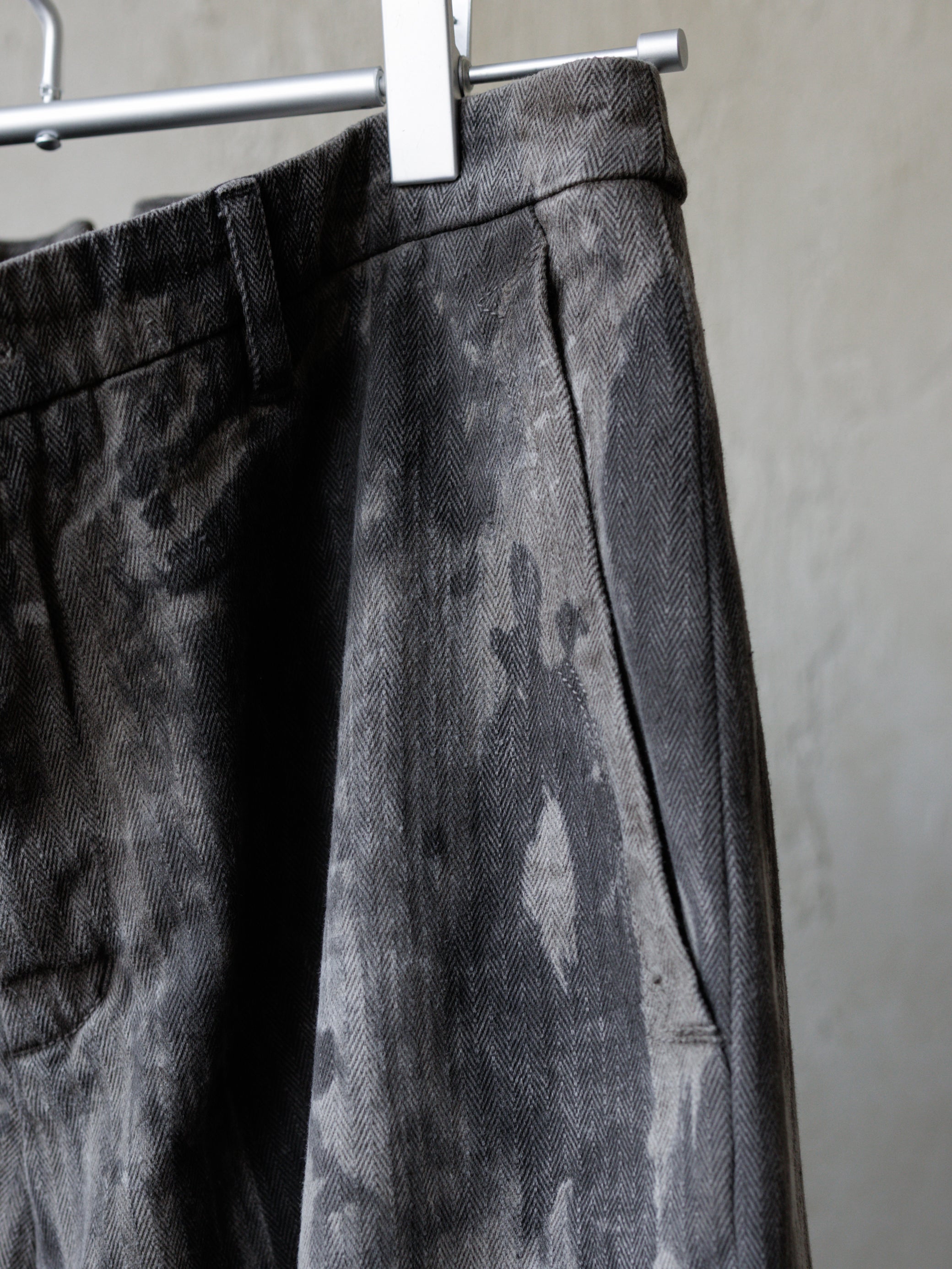 Forgotten Materials｜0222 / Worker Pants (Natural Dyed Grey)