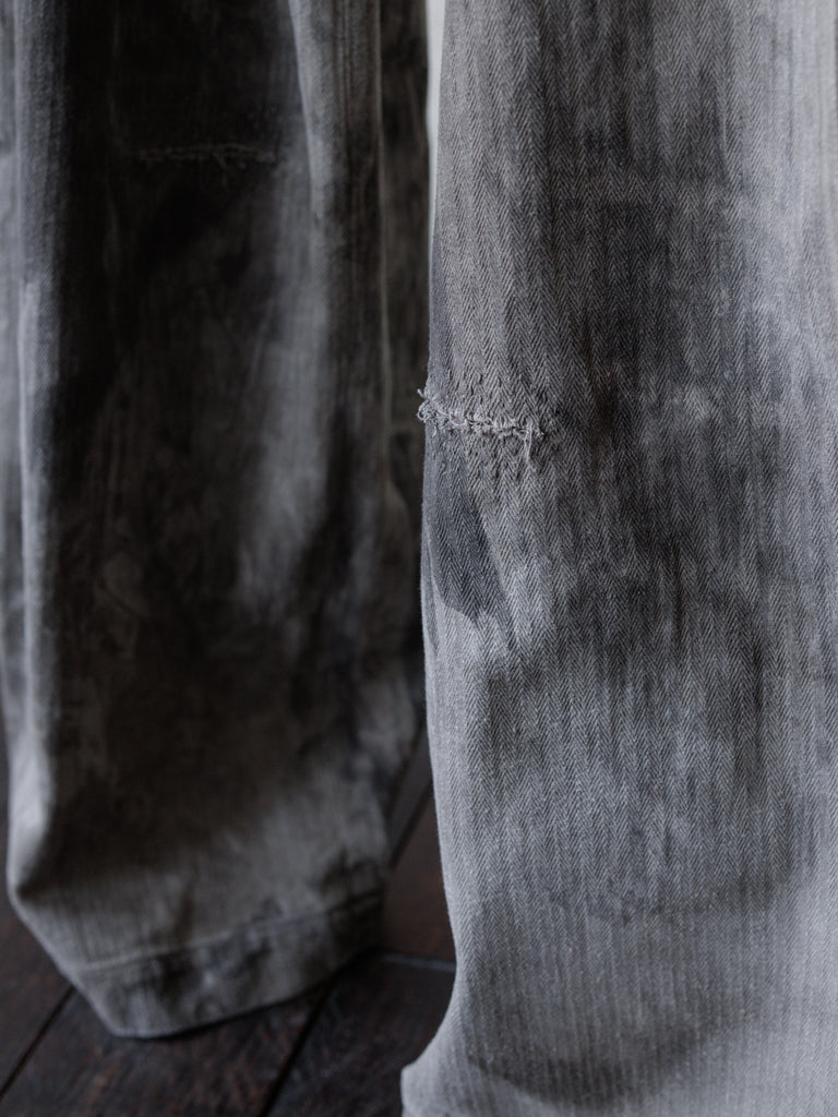 Forgotten Materials｜0222 / Worker Pants (Natural Dyed Grey)