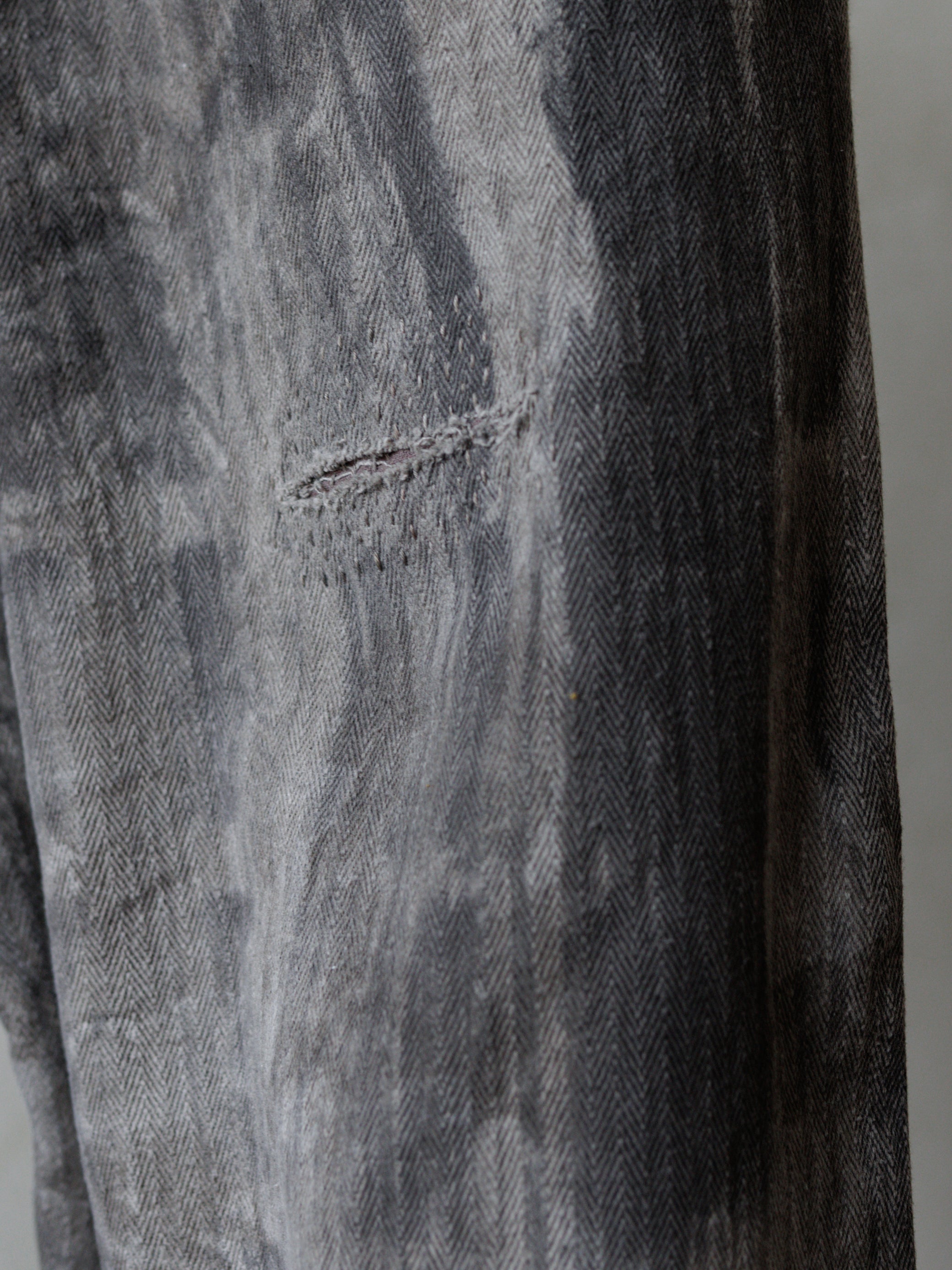 Forgotten Materials｜0222 / Worker Pants (Natural Dyed Grey)