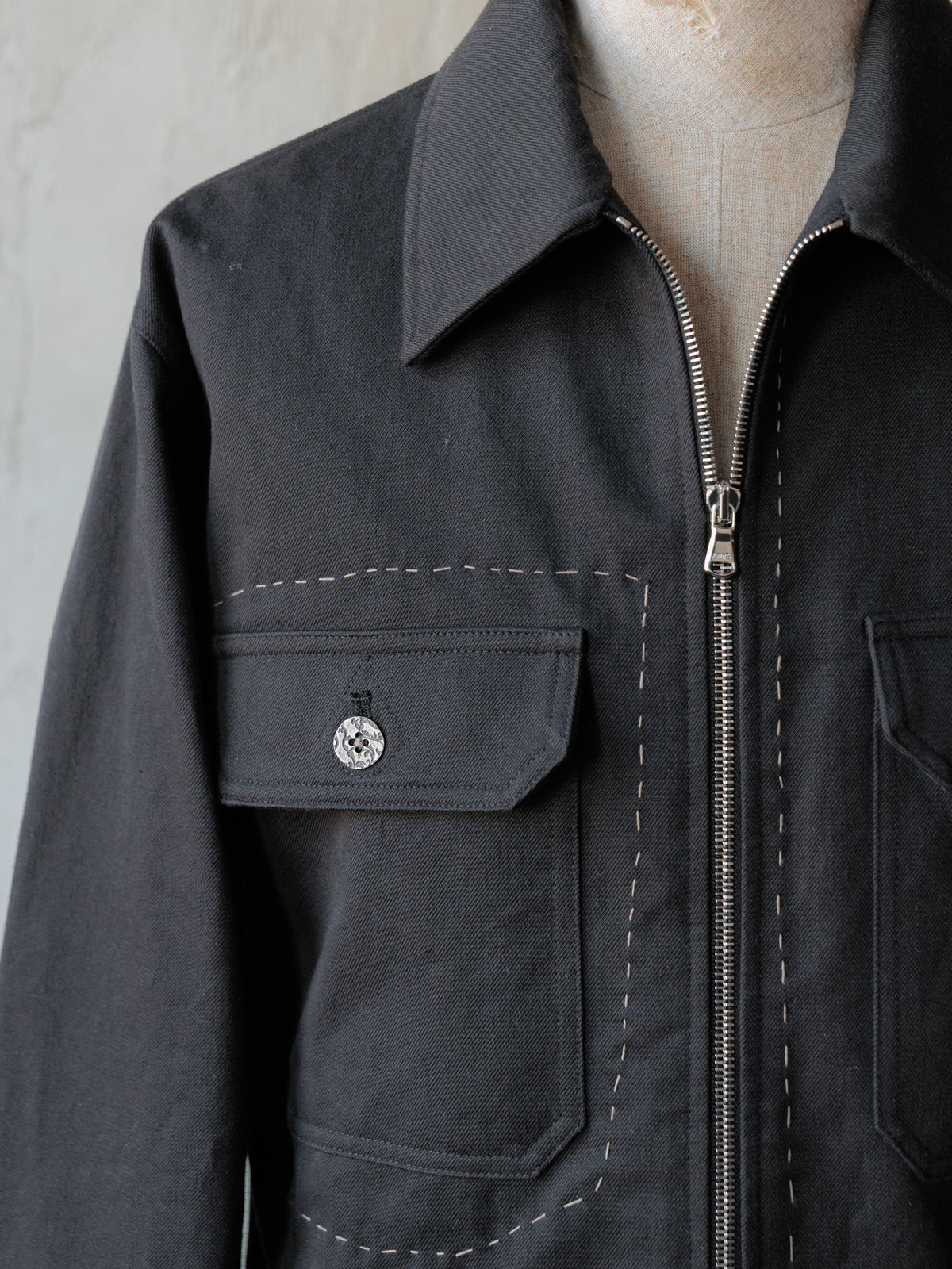 Forgotten Materials｜Handcrafted Cropped Boro JKT