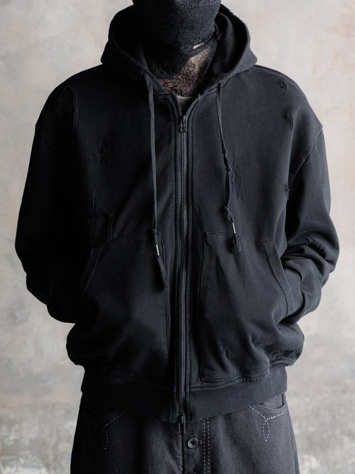 26FW｜Distressed Zip-up