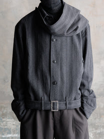 26FW｜Drape Scarf Cropped JKT