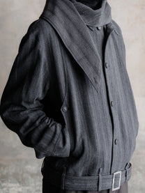 26FW｜Drape Scarf Cropped JKT