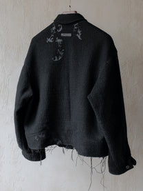 Forgotten Materials｜Laser-cut Leather Panels Wool JKT