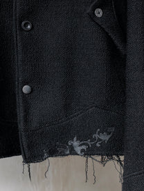 Forgotten Materials｜Laser-cut Leather Panels Wool JKT