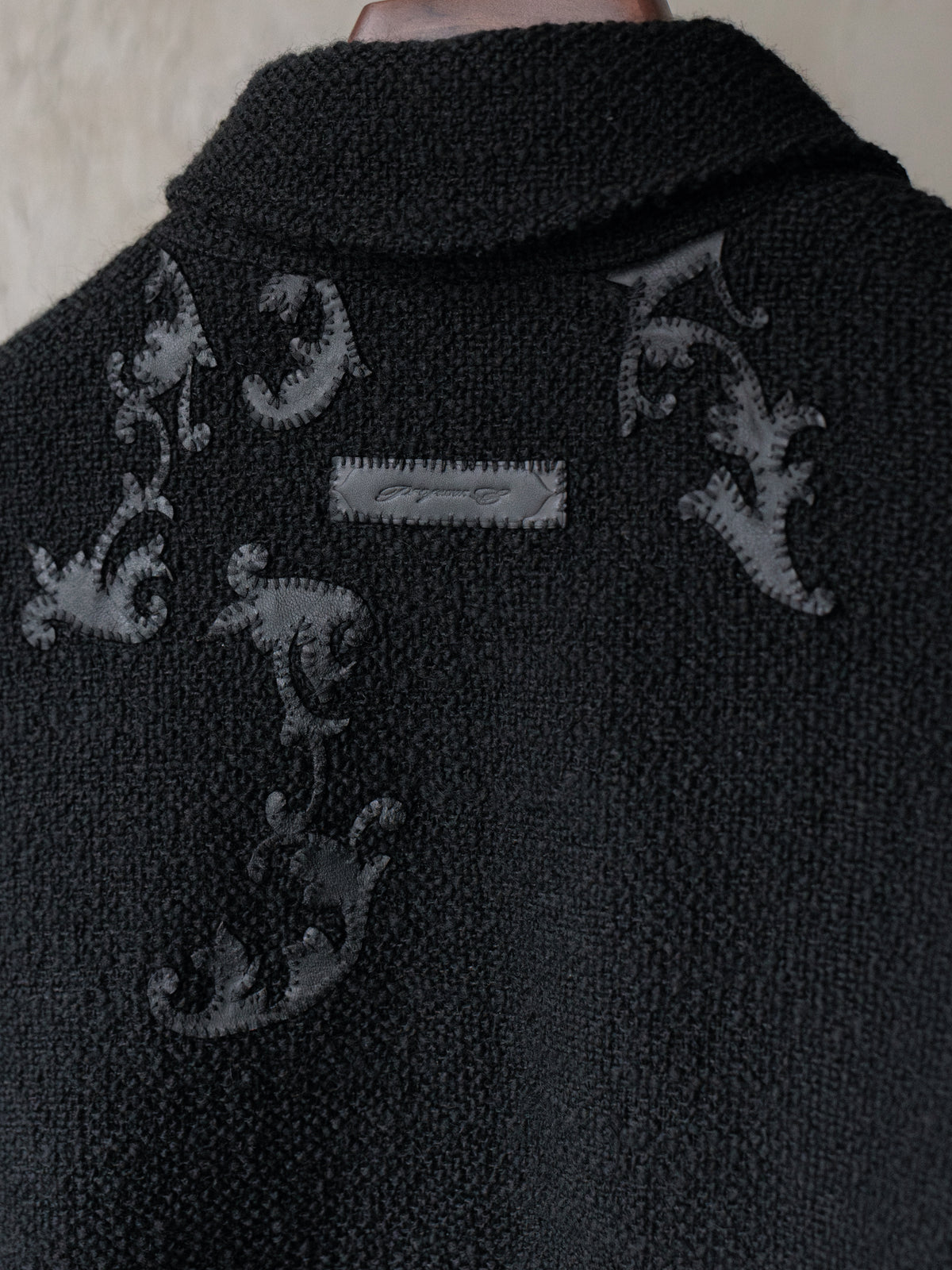 Forgotten Materials｜Laser-cut Leather Panels Wool JKT