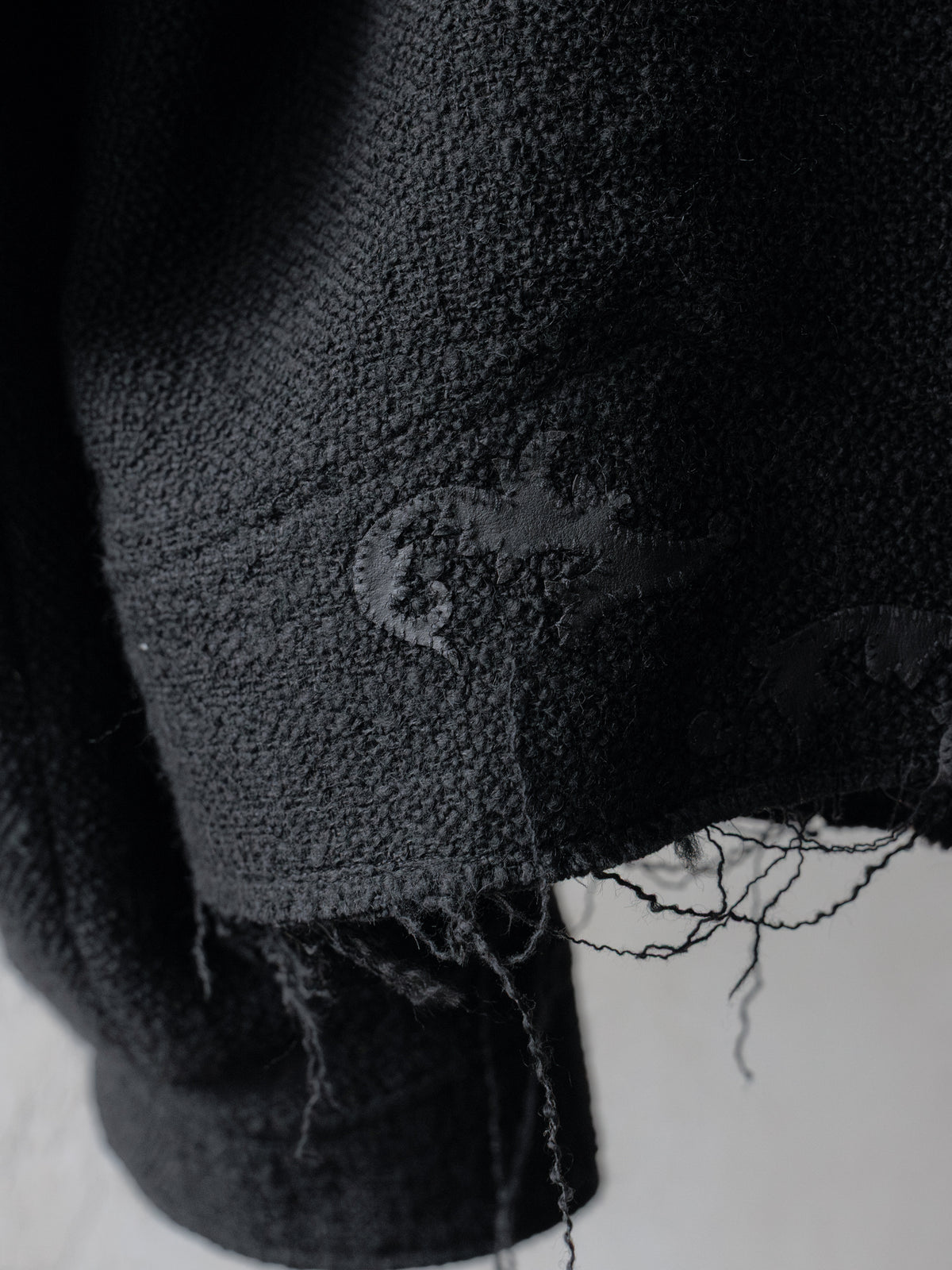 Forgotten Materials｜Laser-cut Leather Panels Wool JKT