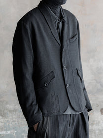 26FW｜Distressed Knitted Blazer