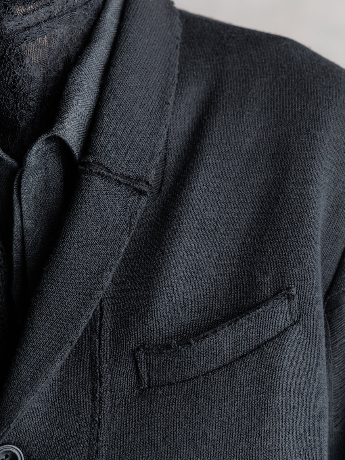 26FW｜Distressed Knitted Blazer