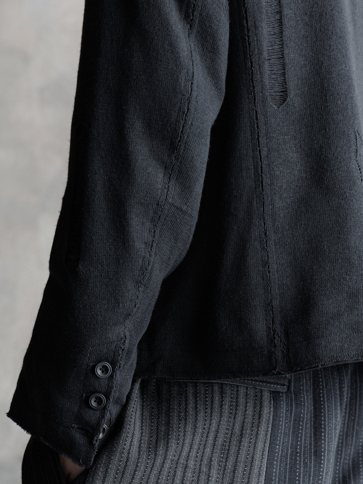 26FW｜Distressed Knitted Blazer