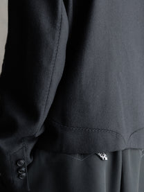 26FW｜Overlock Mandarin Collar Blazer