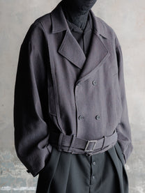26FW｜Belted Cropped Trench