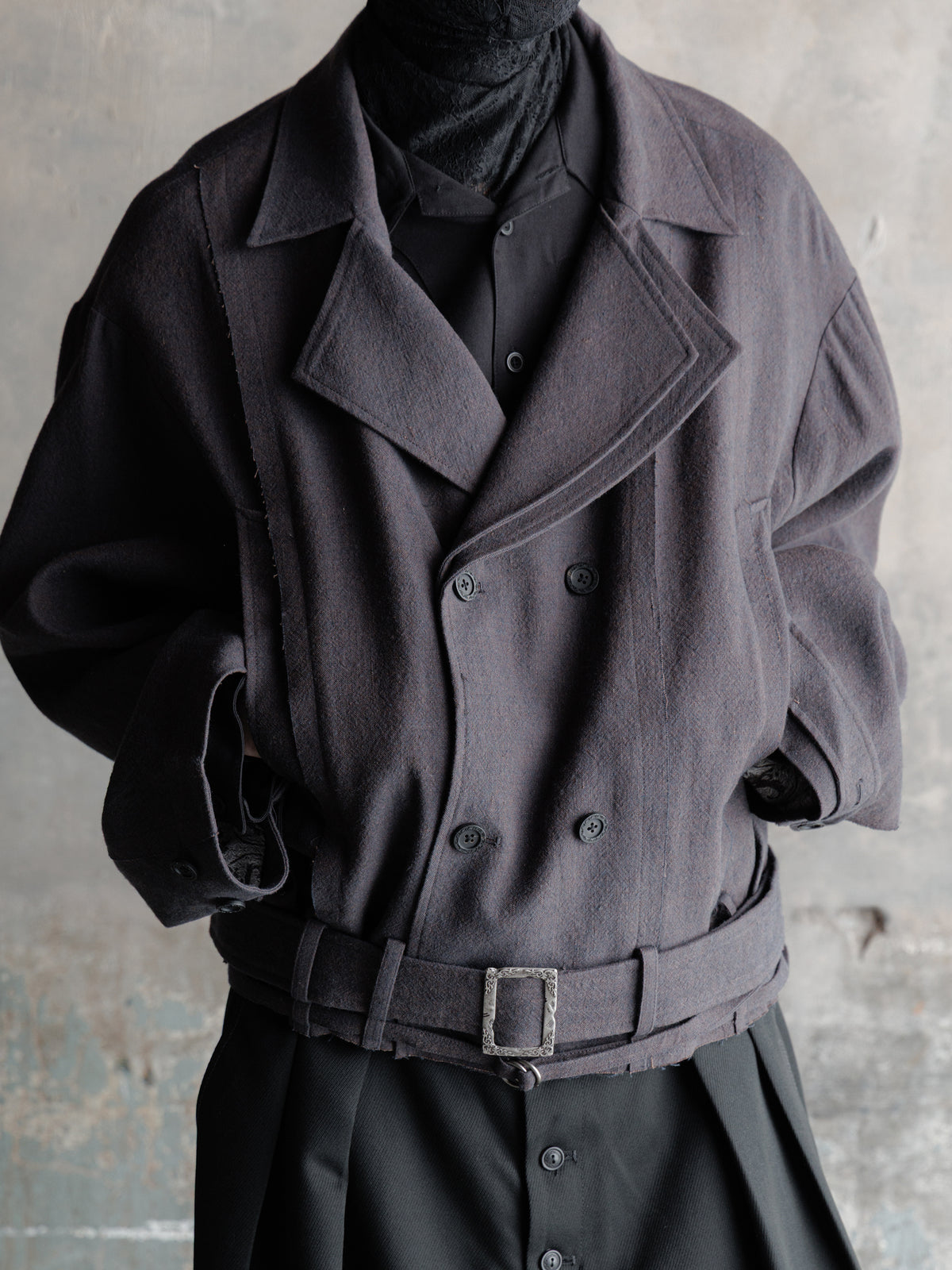 26FW｜Belted Cropped Trench
