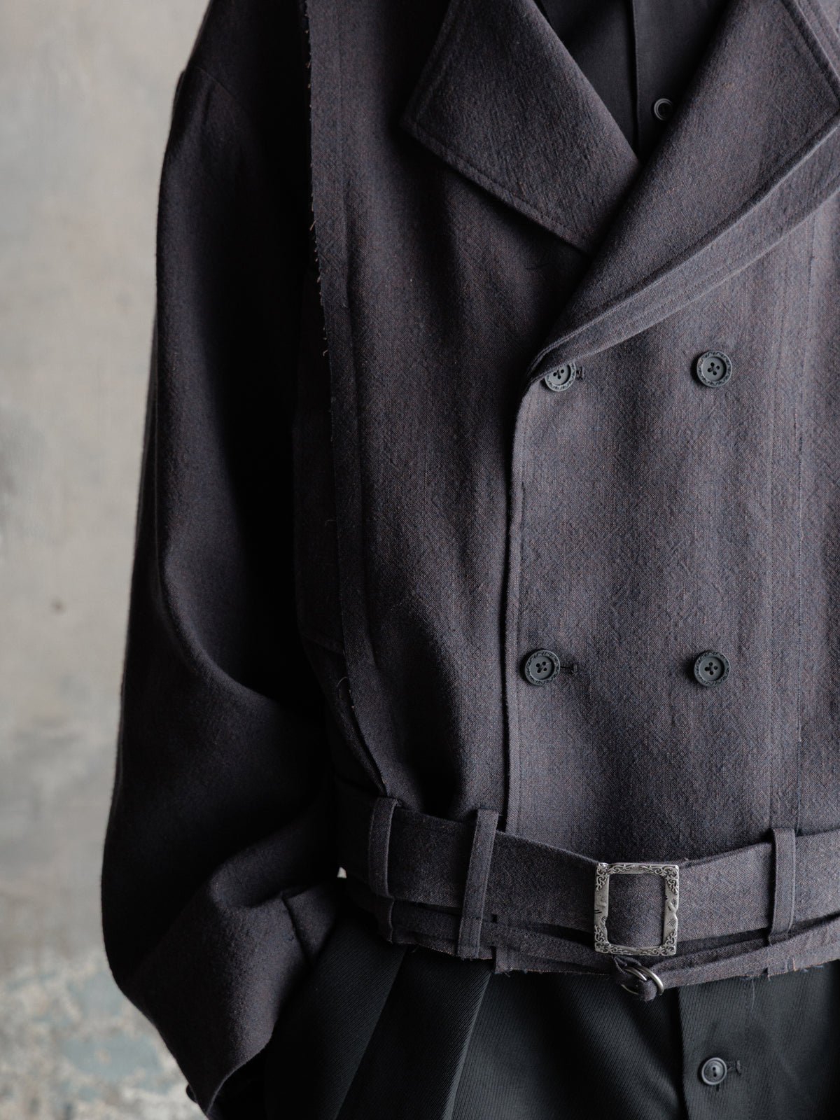 26FW｜Belted Cropped Trench