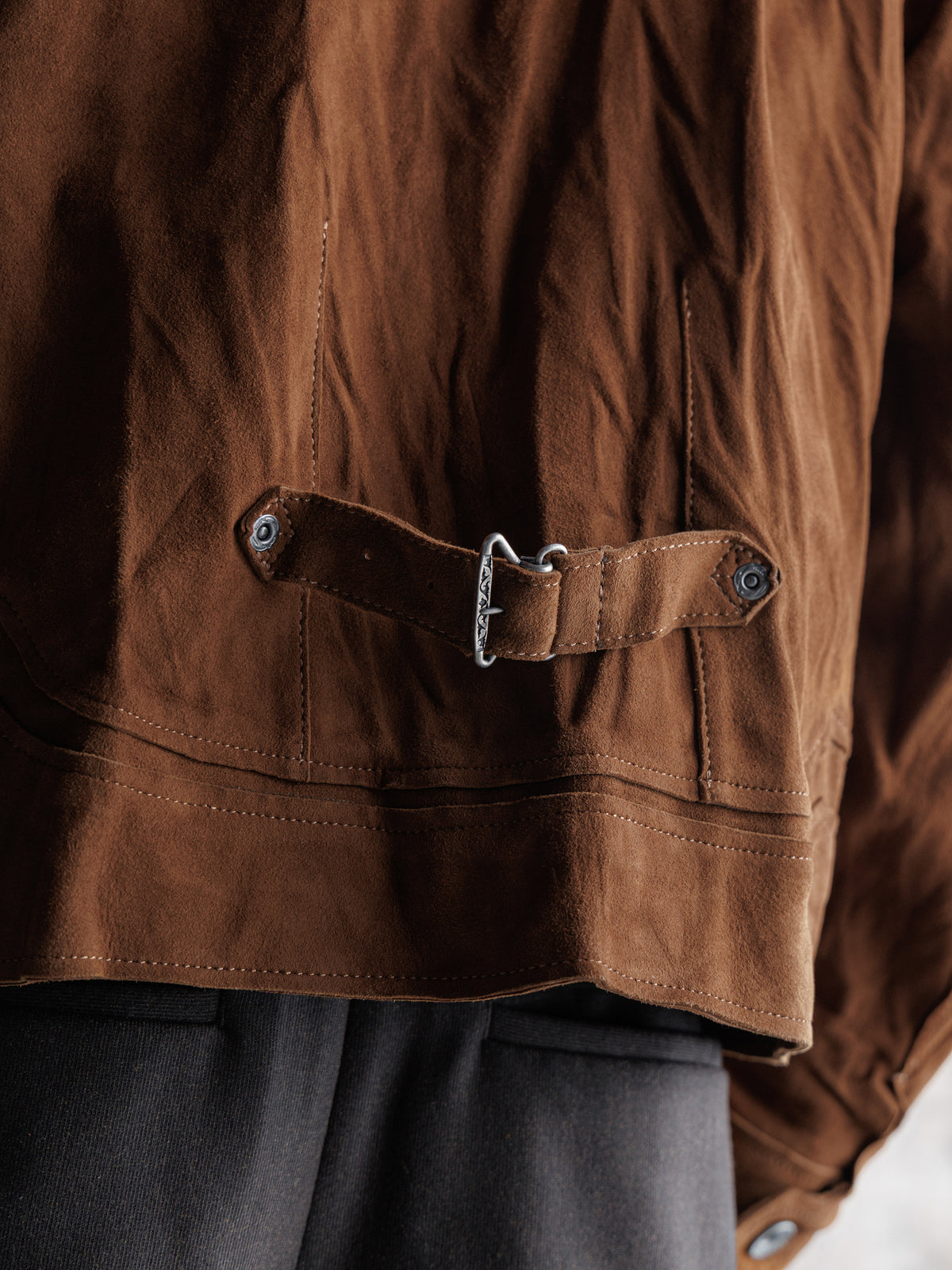26FW｜Suede Trucker JKT (Brown)