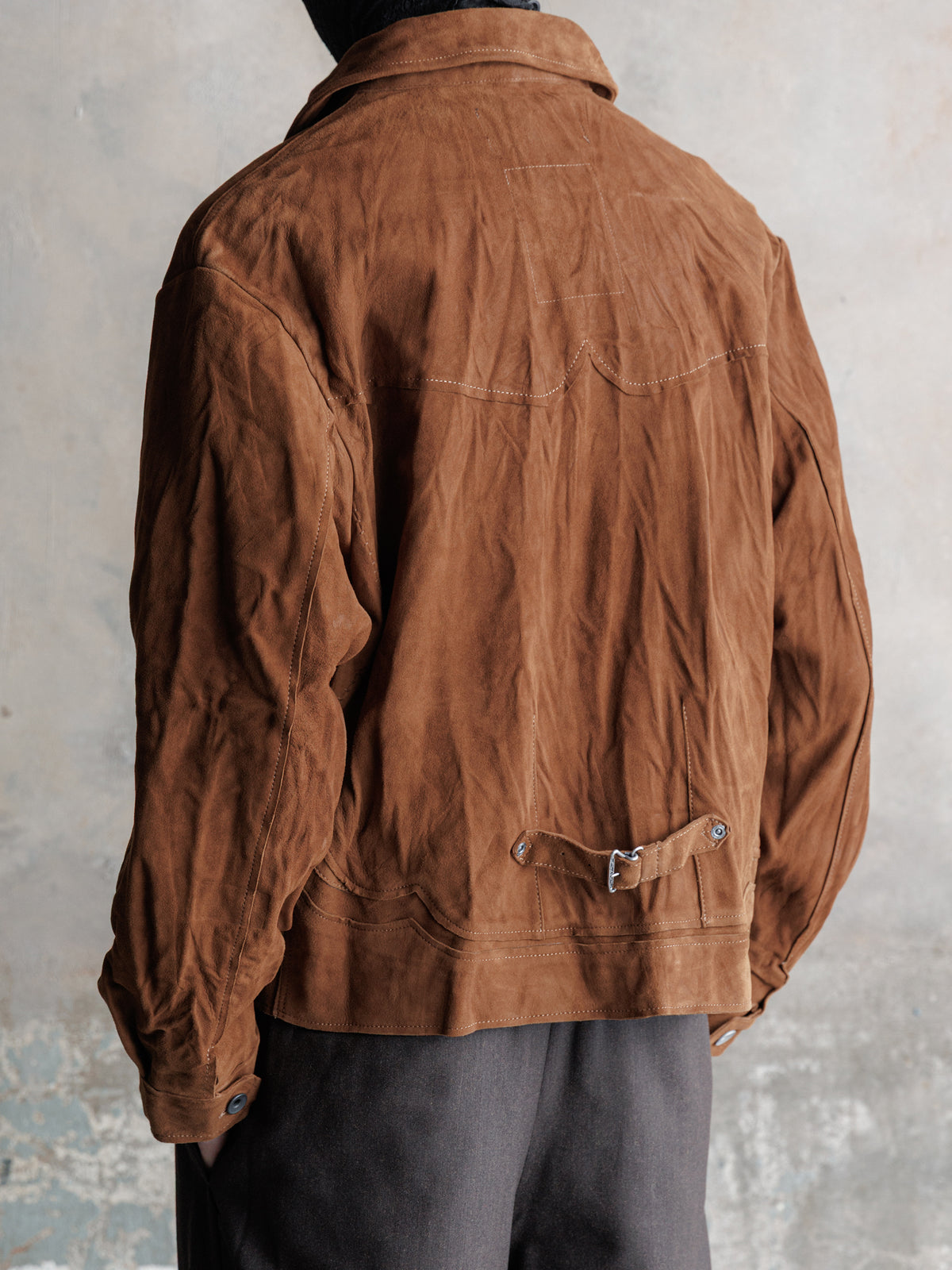 26FW｜Suede Trucker JKT (Brown)