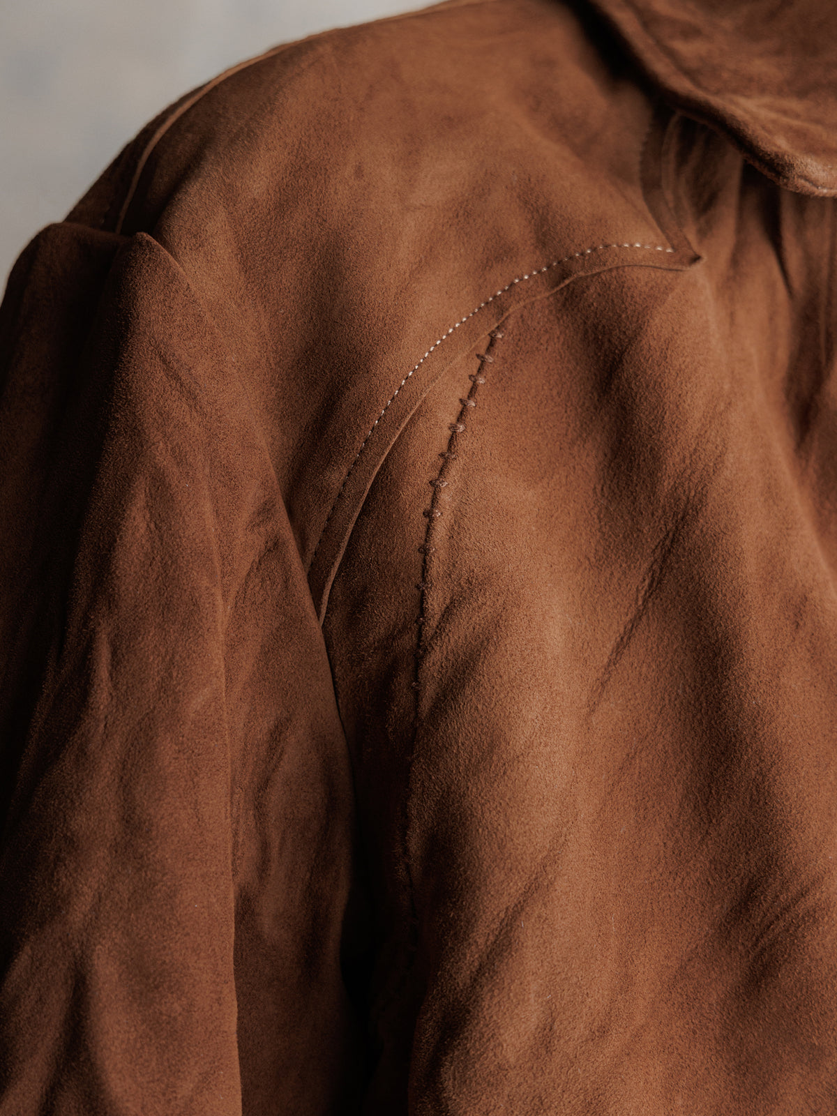 26FW｜Suede Trucker JKT (Brown)