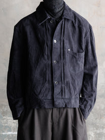 26FW｜Suede Trucker JKT (Purple)