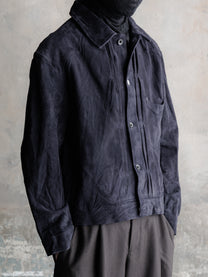 26FW｜Suede Trucker JKT (Purple)
