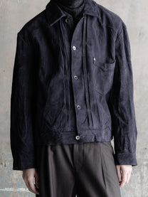 26FW｜Suede Trucker JKT (Purple)