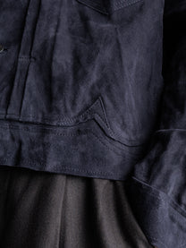 26FW｜Suede Trucker JKT (Purple)