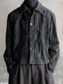 26FW｜Suede Trucker JKT (Grey)