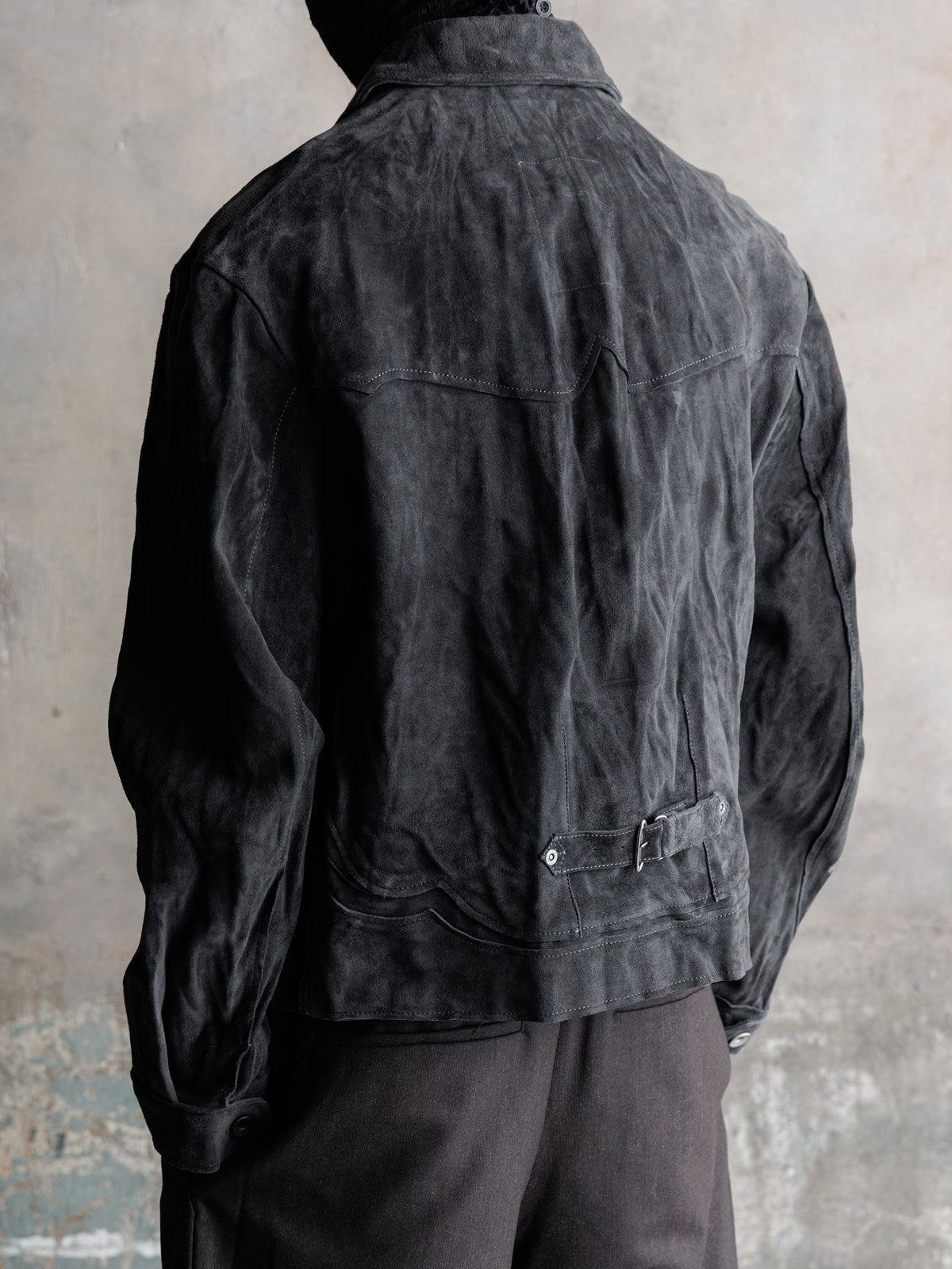 26FW｜Suede Trucker JKT (Grey)