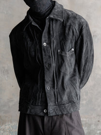 26FW｜Suede Trucker JKT (Grey)