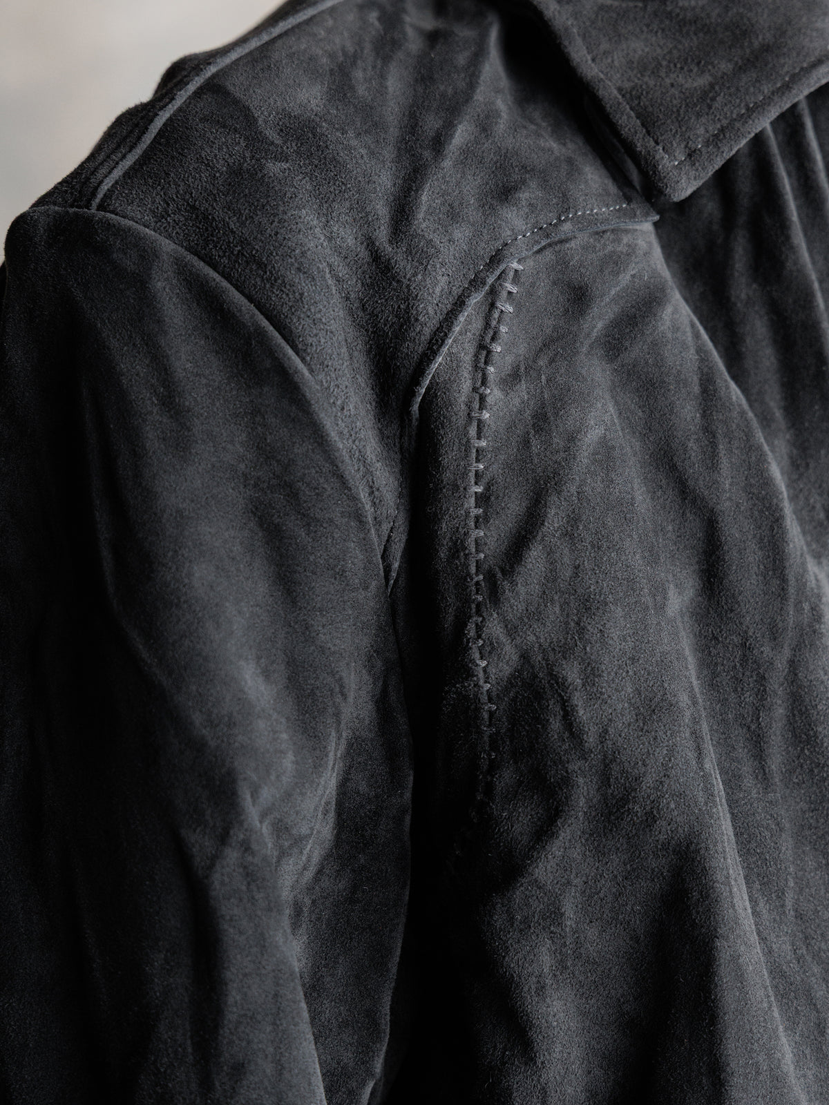26FW｜Suede Trucker JKT (Grey)