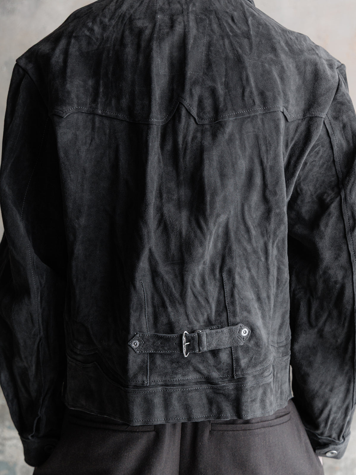 26FW｜Suede Trucker JKT (Grey)