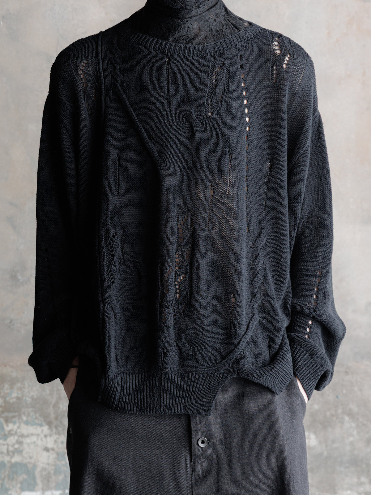 26FW｜Distressed Textured Knit