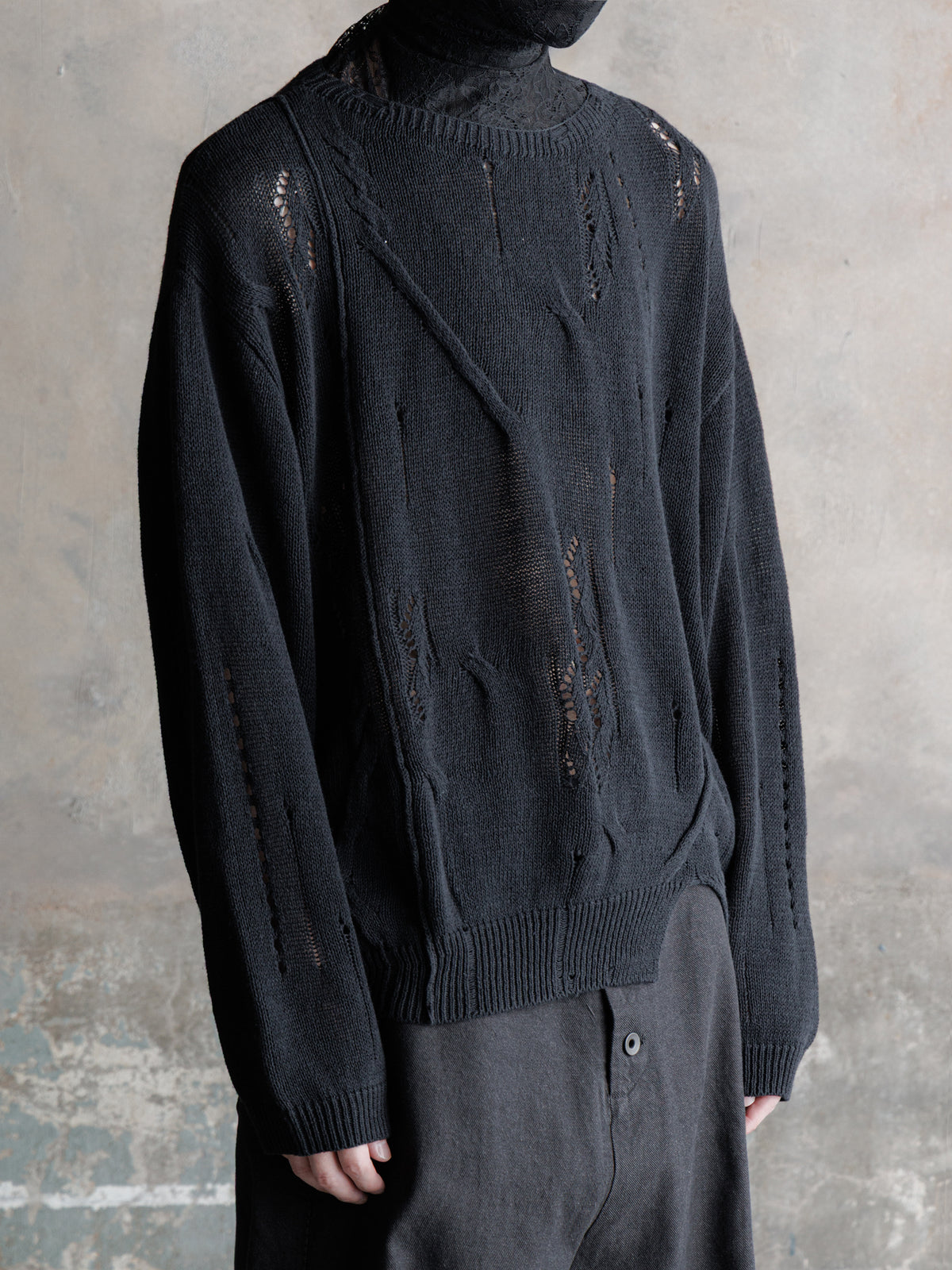 26FW｜Distressed Textured Knit