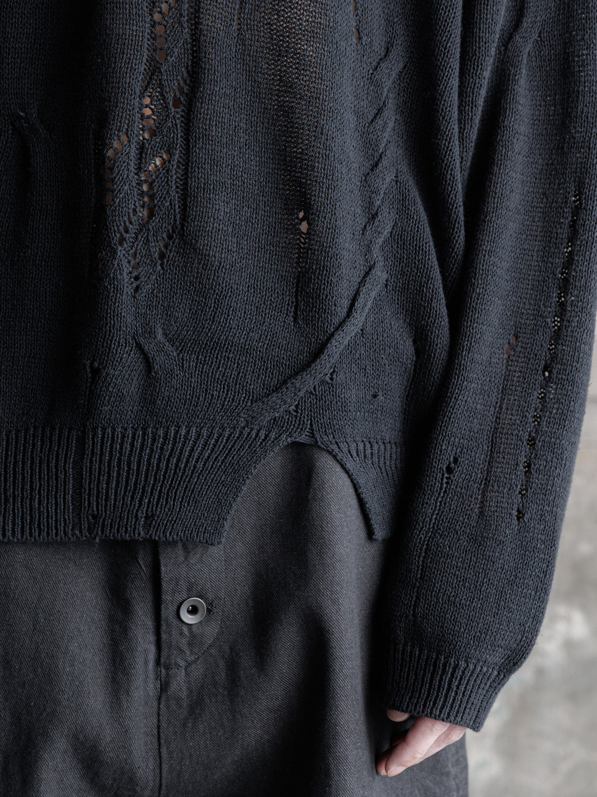 26FW｜Distressed Textured Knit
