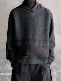 26FW｜Deconstructed Cropped Sweater