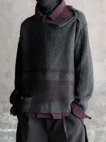 26FW｜Deconstructed Cropped Sweater