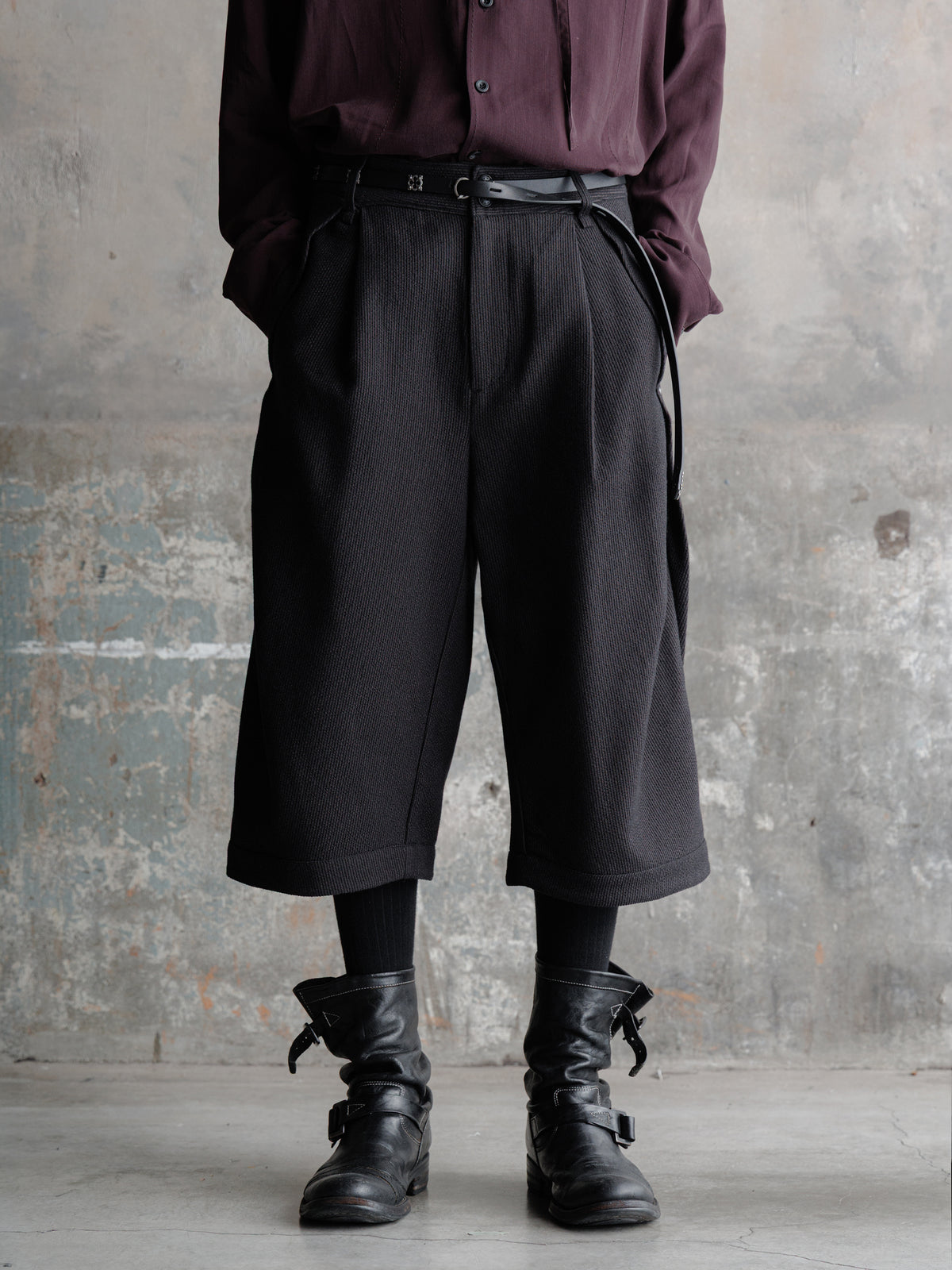 26FW｜Pleats Boot Shorts