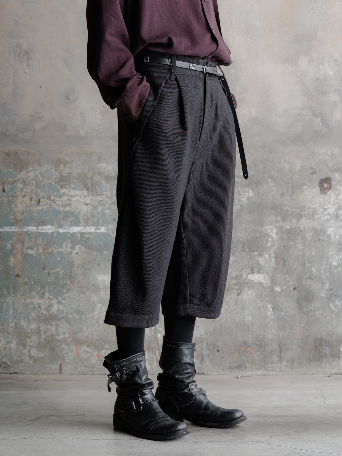 26FW｜Pleats Boot Shorts