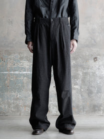 26FW｜Embroidered Overlock Trousers