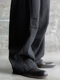 26FW｜Embroidered Overlock Trousers
